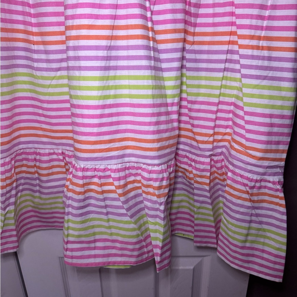 Like Love Cotton Neon Stripe Tiered Dress Size 1X - Picture 12 of 15